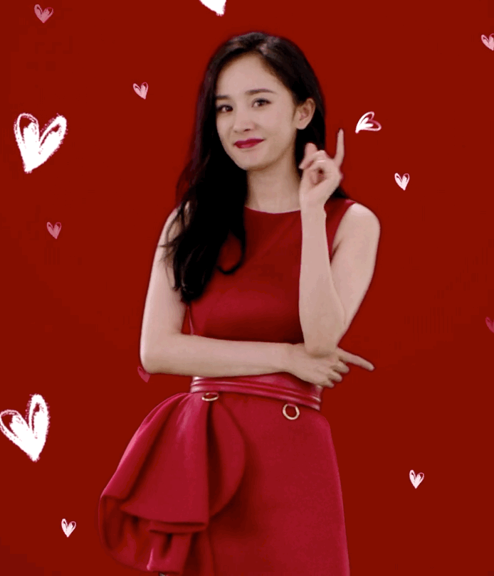 各位彦祖,杨幂这波红色打几分?