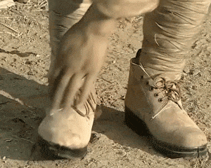 求亮剑穿上新鞋得瑟表情包