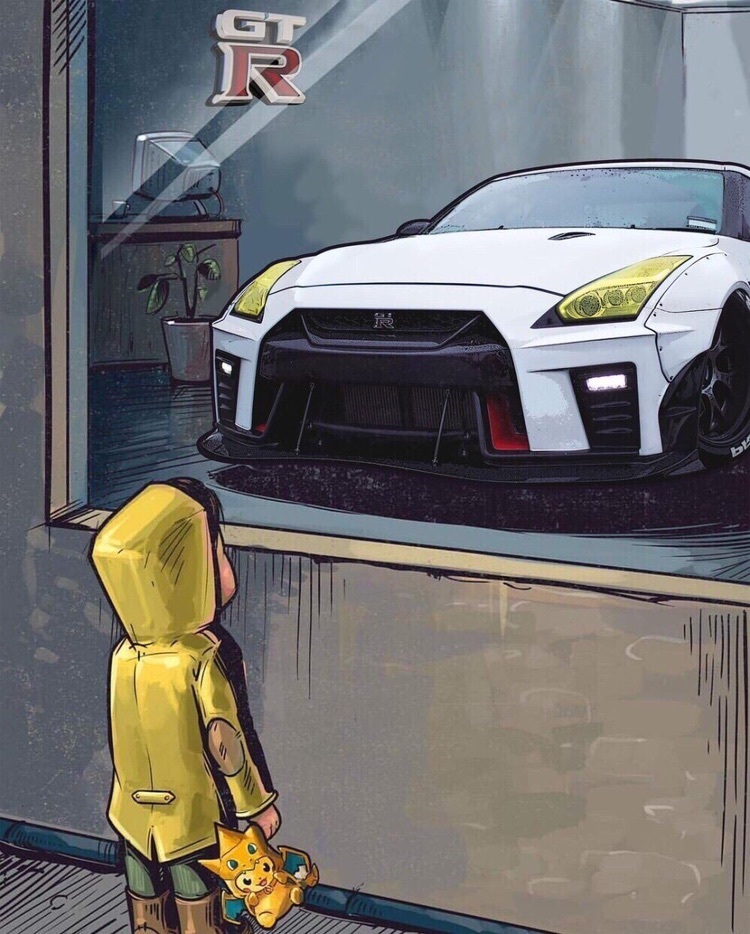 求大神p一张小男孩看展车照片