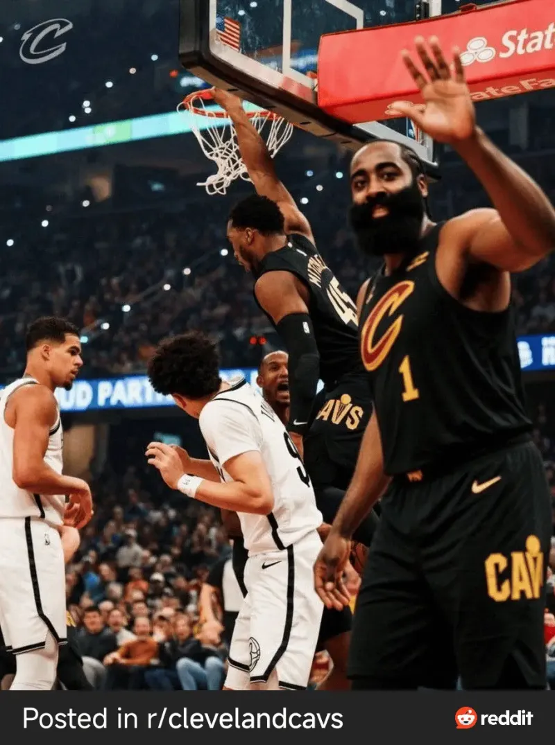 米切尔表示，他要把这隔扣裱起来挂墙上（作为珍藏） -NBA-骑士专区-虎扑社区