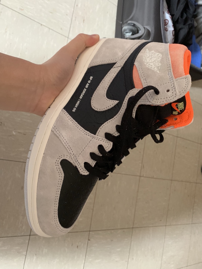 aj1 绿麂皮灰麂皮双开上脚