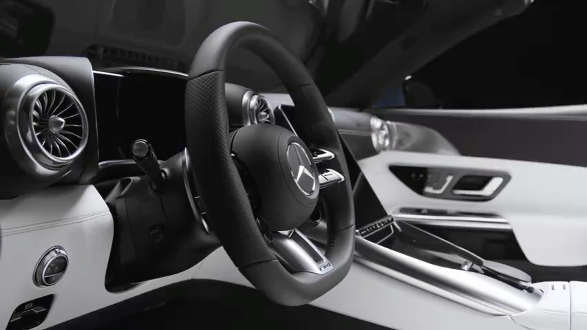 全新奔驰sl级amg内饰展示