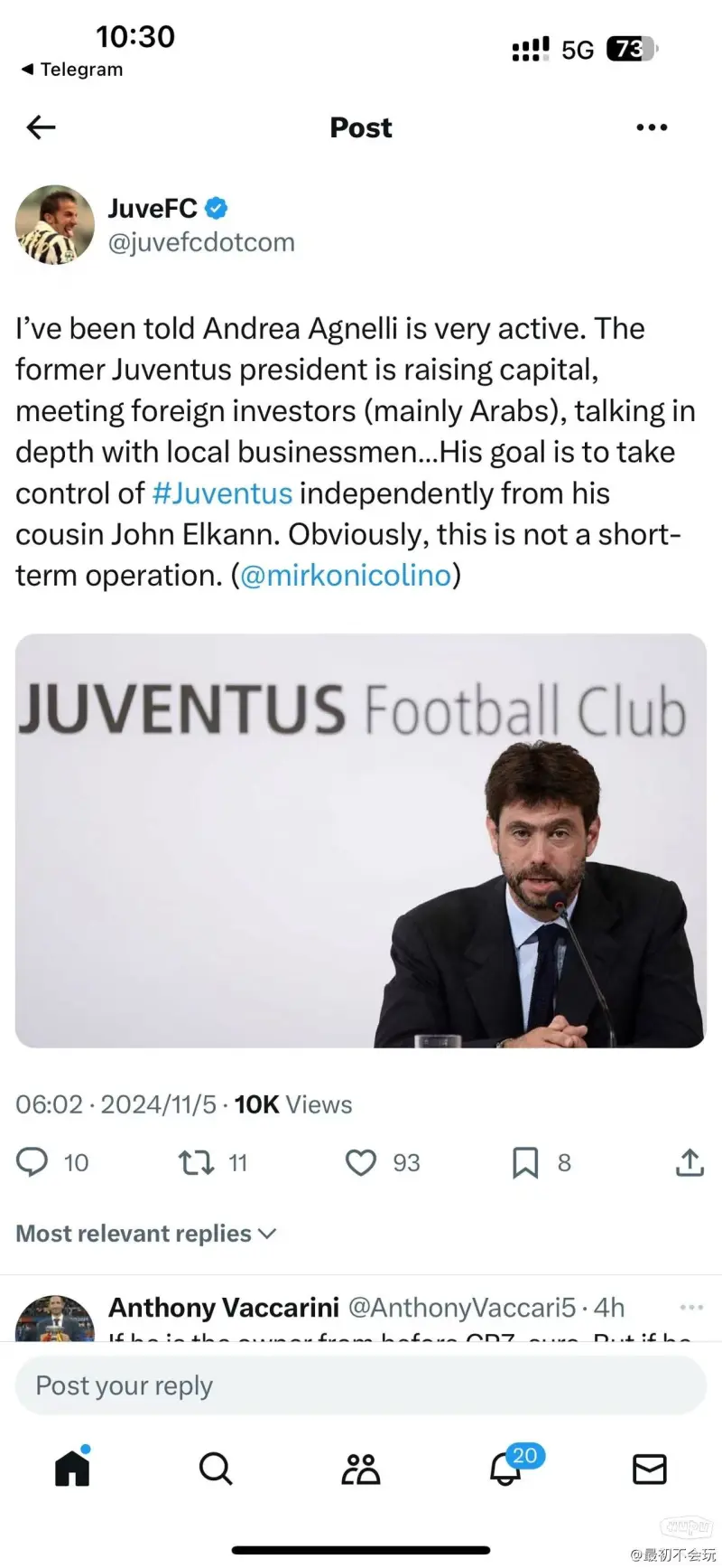 安德烈阿涅利想把尤文从家族独立出去