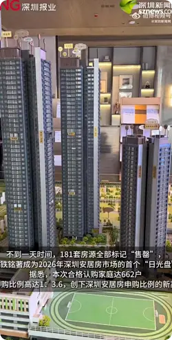 深圳今年首个安居房181套当日售罄