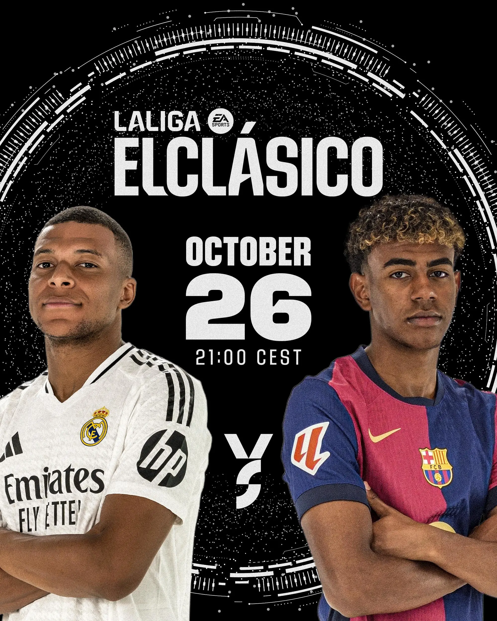 [流言板]laliga发布西班牙国家德比预热海报:姆巴佩对决亚马尔