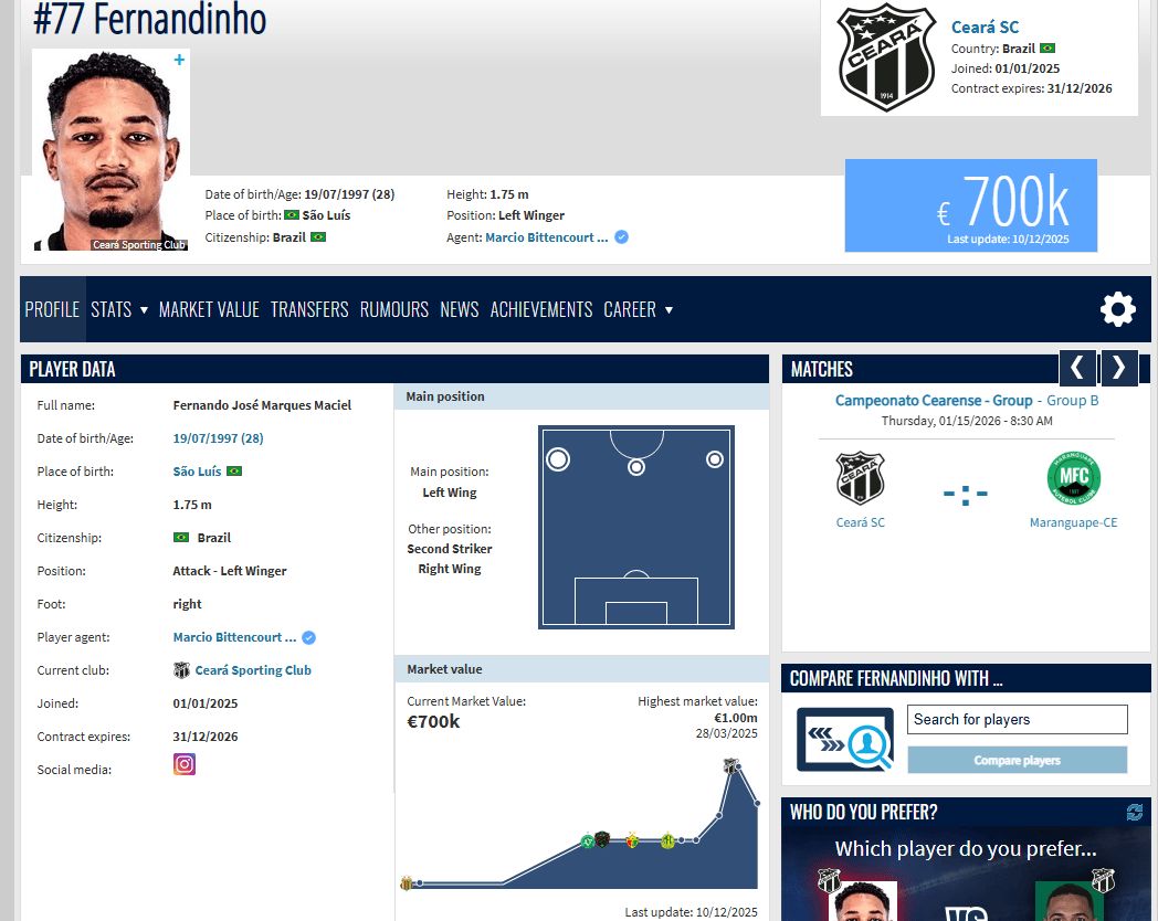 环球体育：武汉三镇74万美元报价巴西边锋-中国足球-虎扑社区