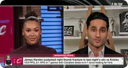 Shams：经手部专科医生评估后，哈登计划将带伤出战
