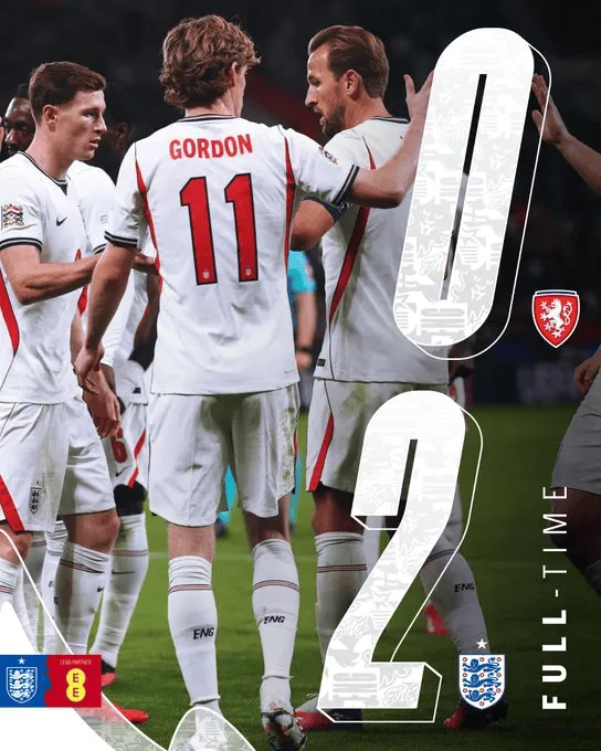 [流言板]捷克0-2英格兰全场数据：射门6-22，射正2-7，绝佳机会1